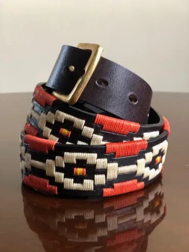 Bespoke belt with intricate stamp
