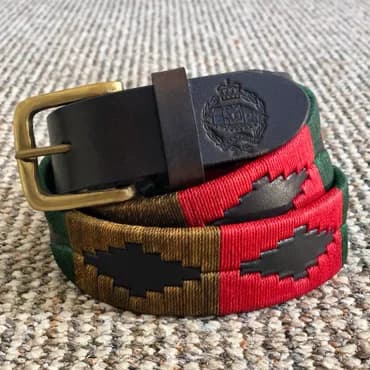 Bespoke belt with intricate stamp