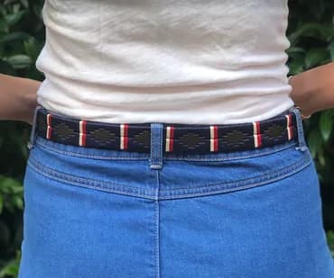 Bespoke belt with intricate stamp