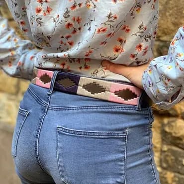 Bespoke belt with intricate stamp