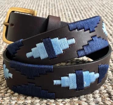 Bespoke belt with intricate stamp