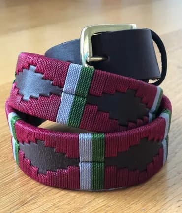 Bespoke belt with intricate stamp