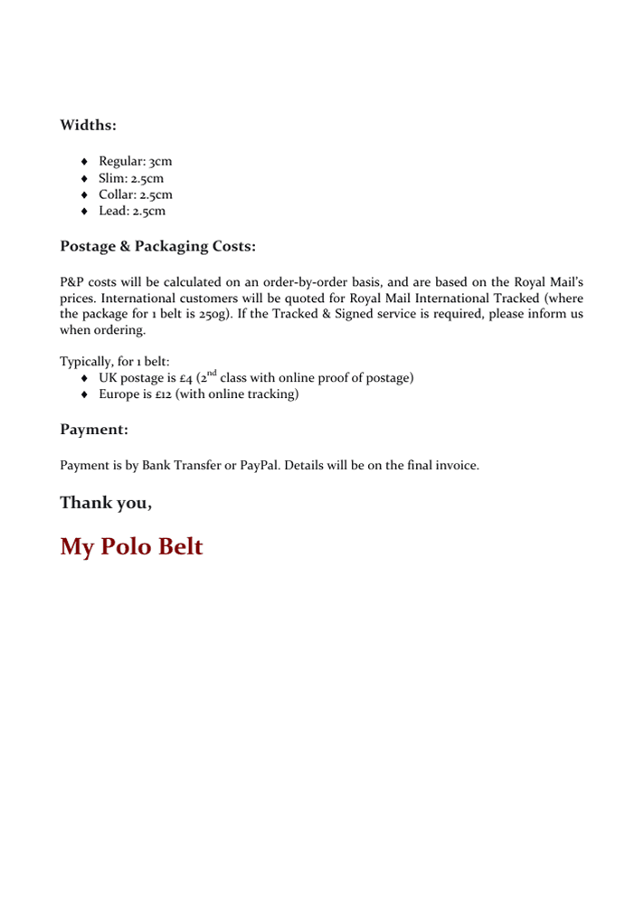 Customer Information Page 2